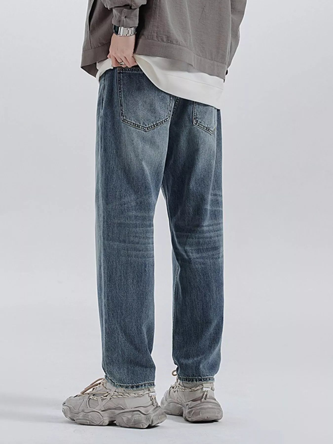 Men's Relaxed Fit Wash Jeans - Farnelli