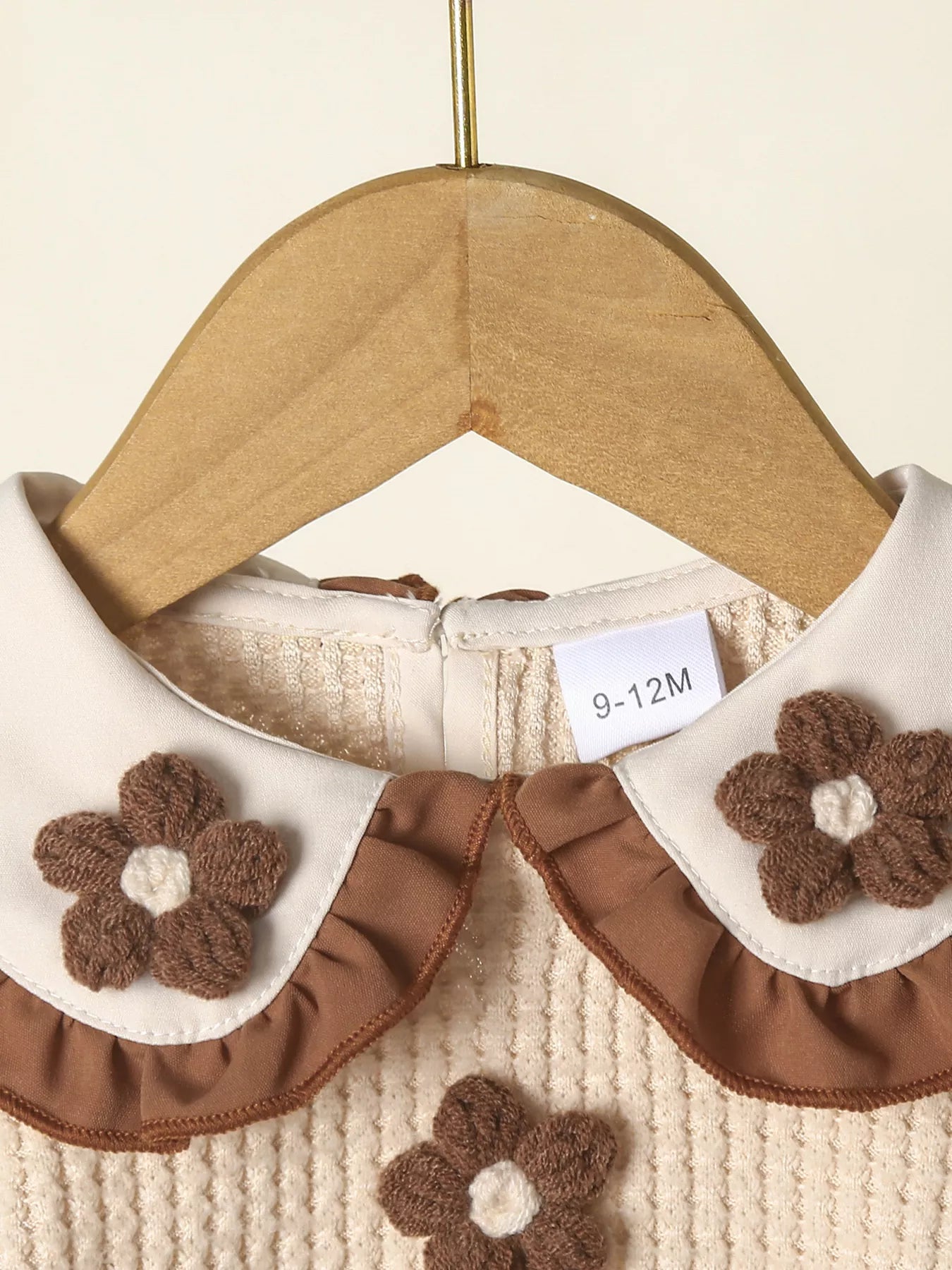 Children's Floral Applique Ruffle Trim Top and Pants Set - Farnelli
