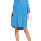 Zenana Washed Double Gauze Button Down Shirt Dress - Farnelli