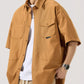 Men's Full Size Button Up Half Sleeve Shirt Plus Size - Farnelli