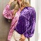 BiBi Contrast Button Up Long Sleeve Shirt - Farnelli