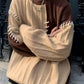 Men's Color Block Round Neck Sweater - Farnelli