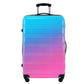 Light blue and purple gradient hardshell luggage set with spinner wheels and TSA lock by HouseOfZazla