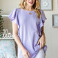 Heimish Full Size Ruffled Sleeve Ribbed Top - Farnelli