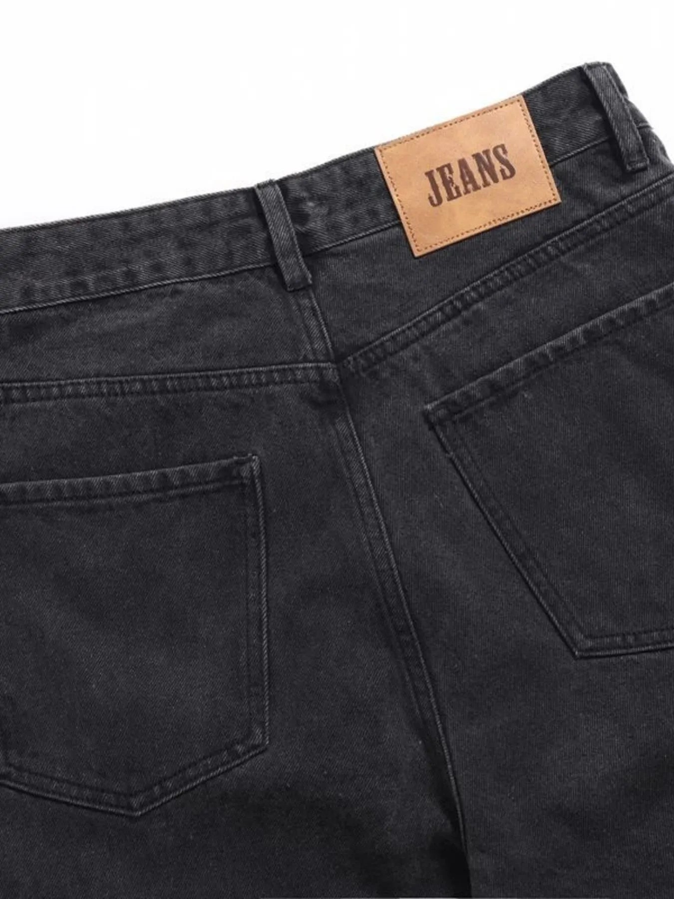 Men's Cargo Wide Leg Jeans with Multiple Pockets - Farnelli