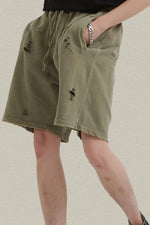 Men's Distressed Drawstring Shorts - Farnelli