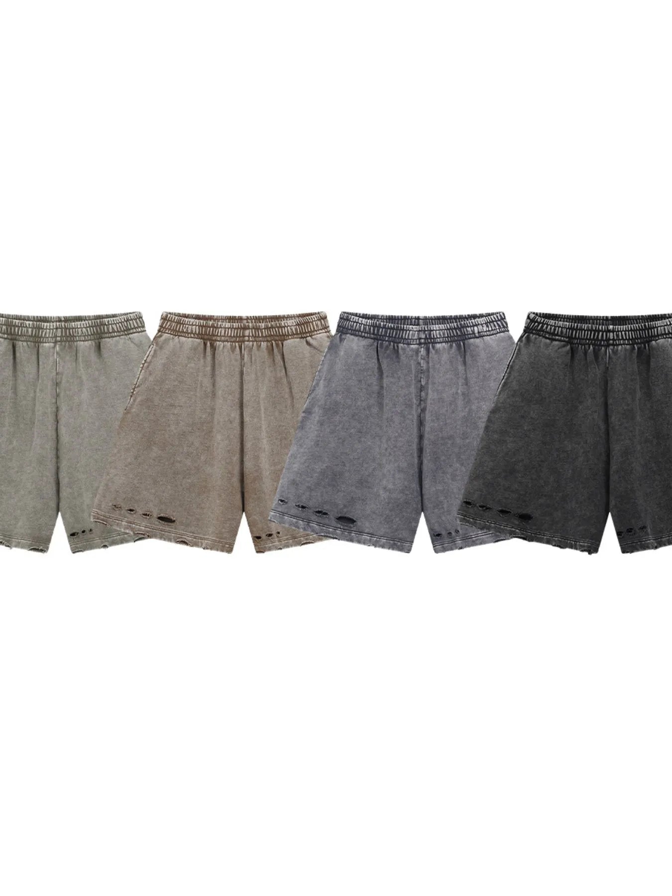 Men's Distressed Drawstring Shorts - Farnelli