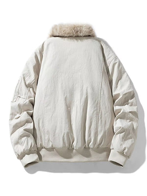 Men's Plus Size Zip Up Bomber Jacket - Farnelli