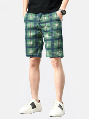 Men's Plaid Casual Shorts - Farnelli