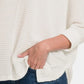 Zenana Full Size Round Neck High-Low Slit Knit Top - Farnelli