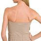 Zenana Tube Top Jumpsuit with Drawstring Waist - Farnelli