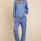 Super Lady Round Neck Raglan Sleeve Top and Pants Lounge Set - Farnelli