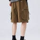 Men's Plus Size Drawstring Loose Fit Cargo Shorts - Farnelli
