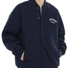 Men's Plus Size Casual Snap Down Jacket - Navy Blue
