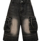 Men's Cargo Denim Shorts - Farnelli