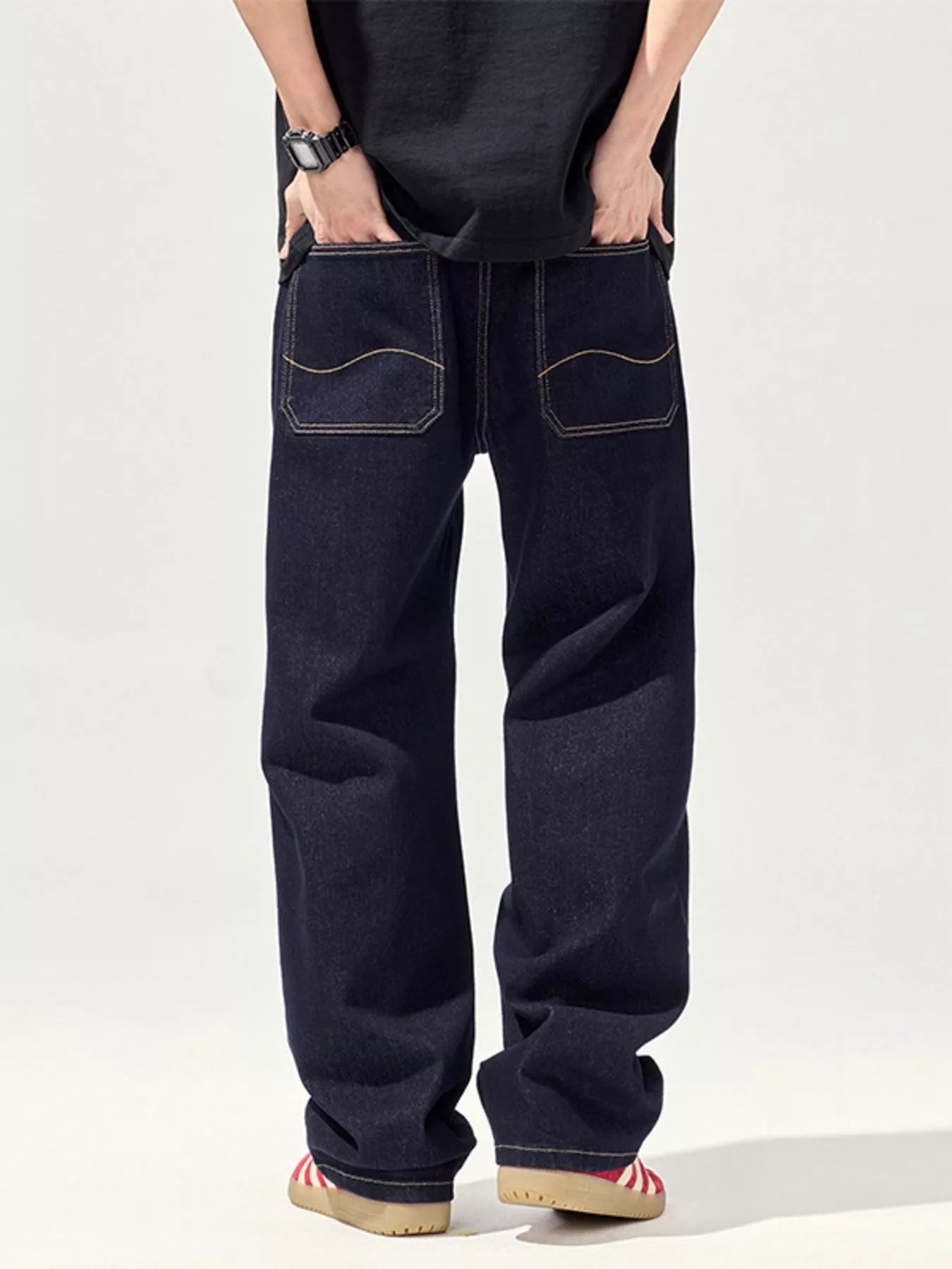 Men's Wash Relaxed Fit Jeans - Farnelli
