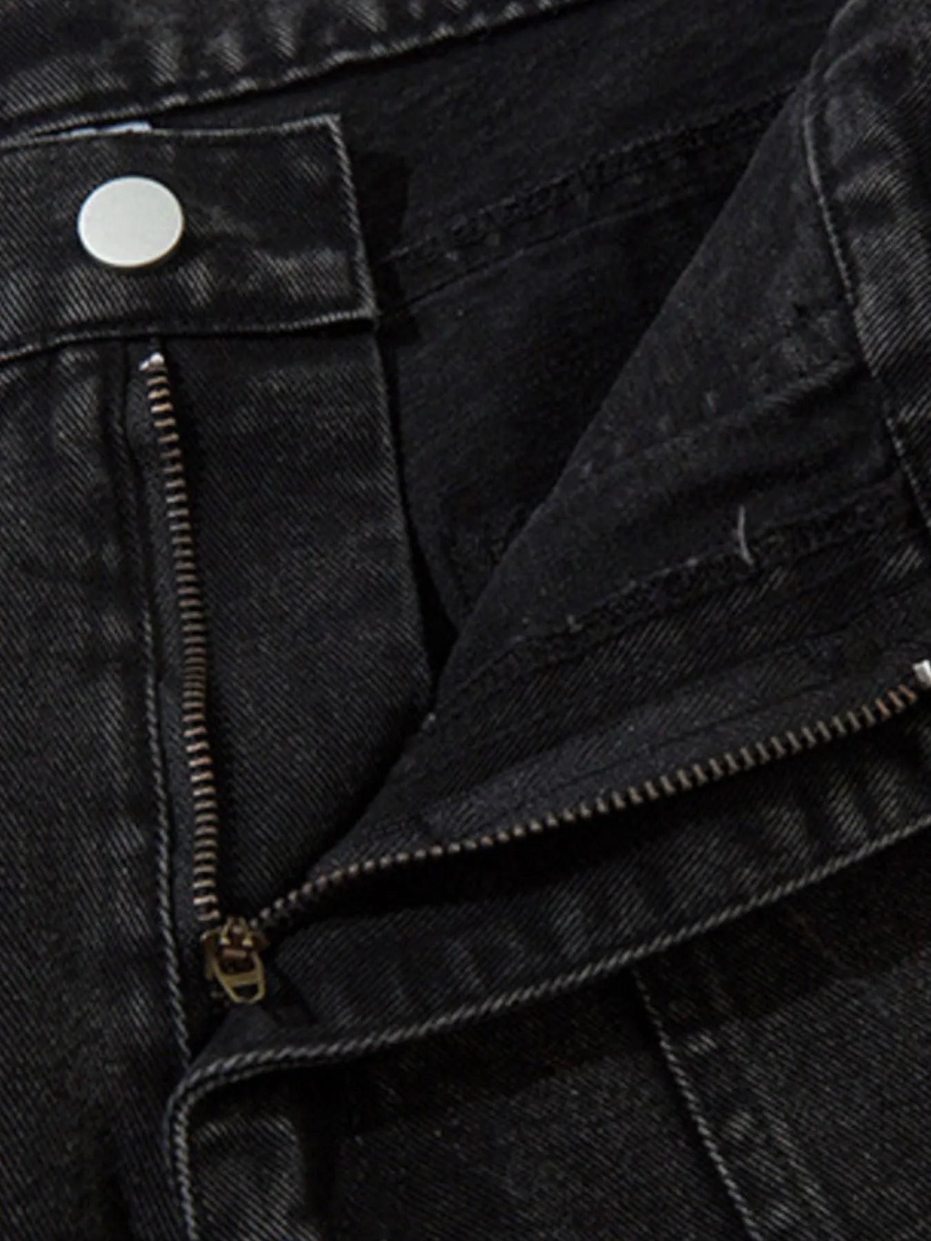 Men's Wide Leg Cargo Denim Jeans with Multi Pockets - Farnelli