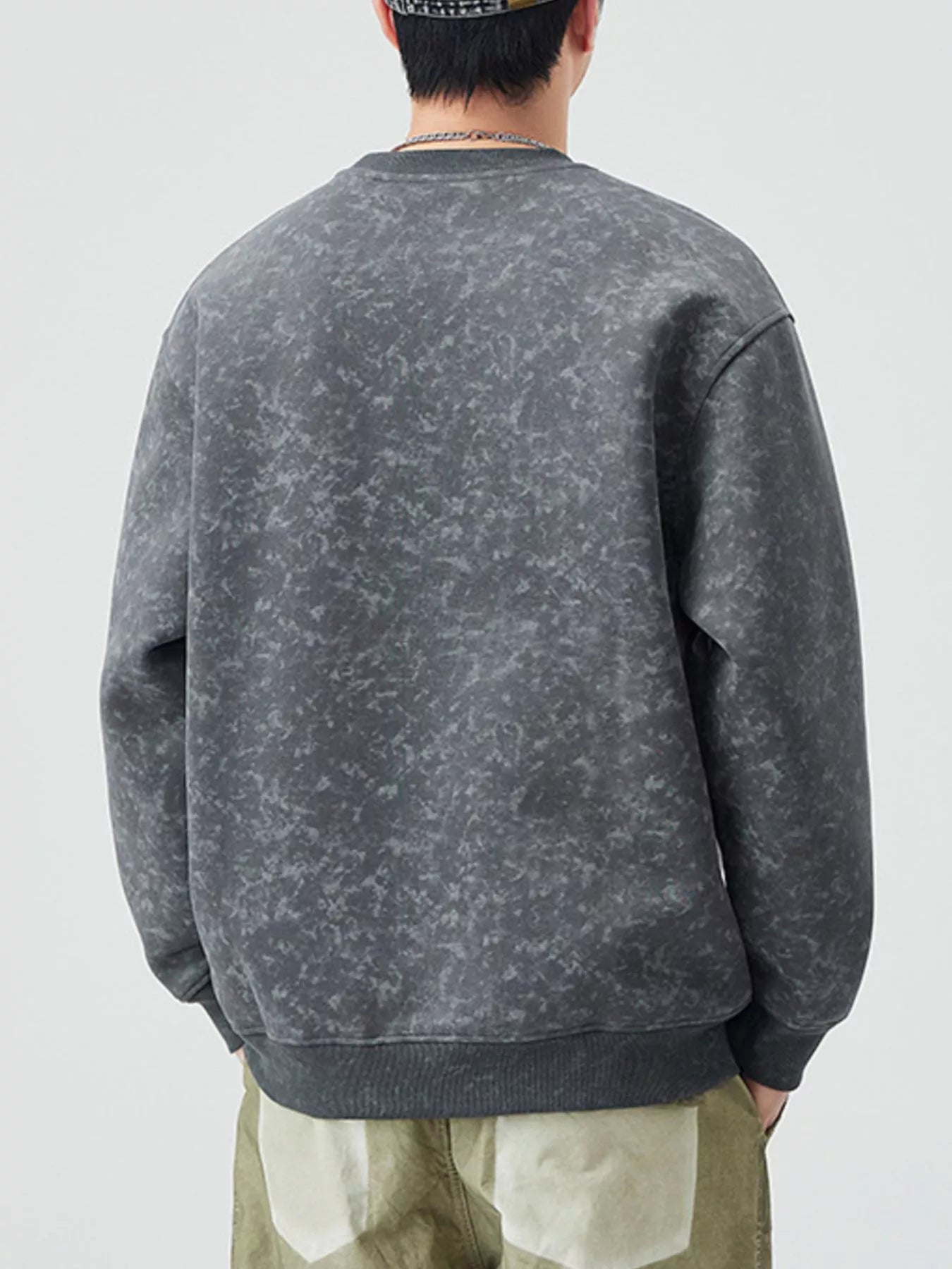 Men's Plus Size Enjoy Round Neck Long Sleeve Sweatshirt - Farnelli