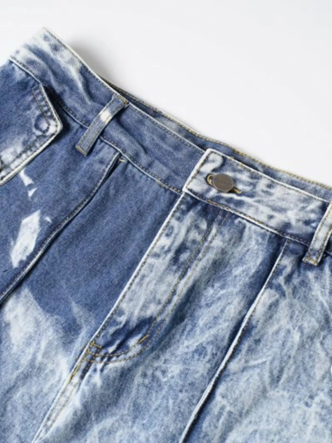 Men's Wide Leg Cargo Jeans - Farnelli