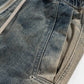 Men's Washed Cargo Jeans with Drawstring Waist - Farnelli
