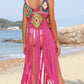 Fringe Spaghetti Strap Cover-Up - Farnelli