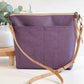 VISIONARY amethyst crossbody bag by Carry Courage with adjustable strap and compact design