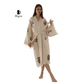 Women's Aztec Cotton Bathrobe – Long Kimono Style Robe