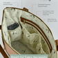 The Lillian Diaper Bag - Cognac