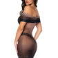 Mapale Elegance Transparent Off-The-Shoulder Dress