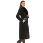 Genuine  Mink Fur Eco Suede Coat