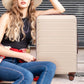 HouseOfZazla 3-piece spinner wheel luggage set with combination locks