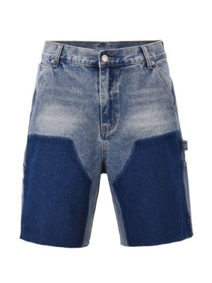 Men's Washed Cargo Denim Shorts - Farnelli