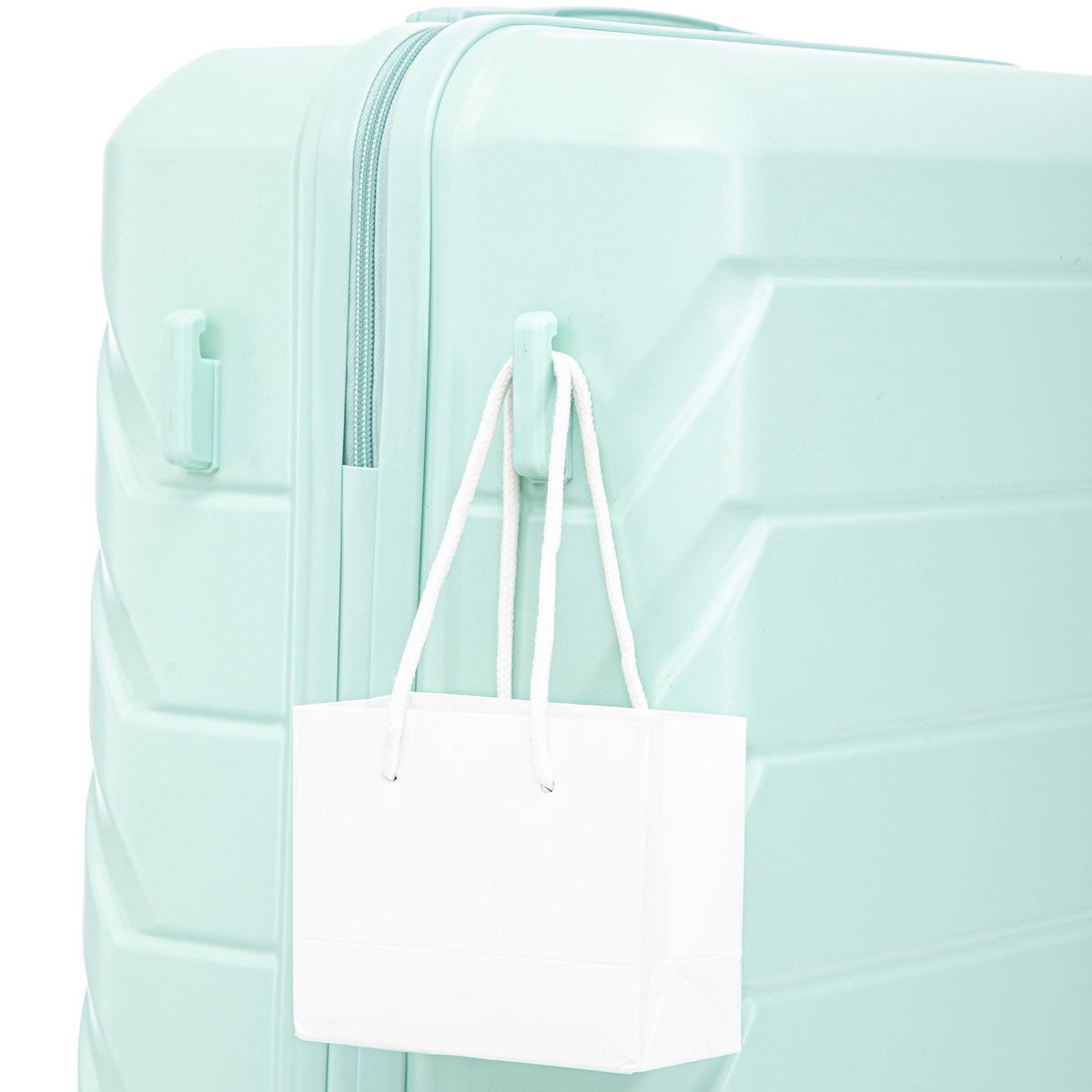 HouseOfZazla 3-piece spinner wheel luggage set with combination locks in matching sizes