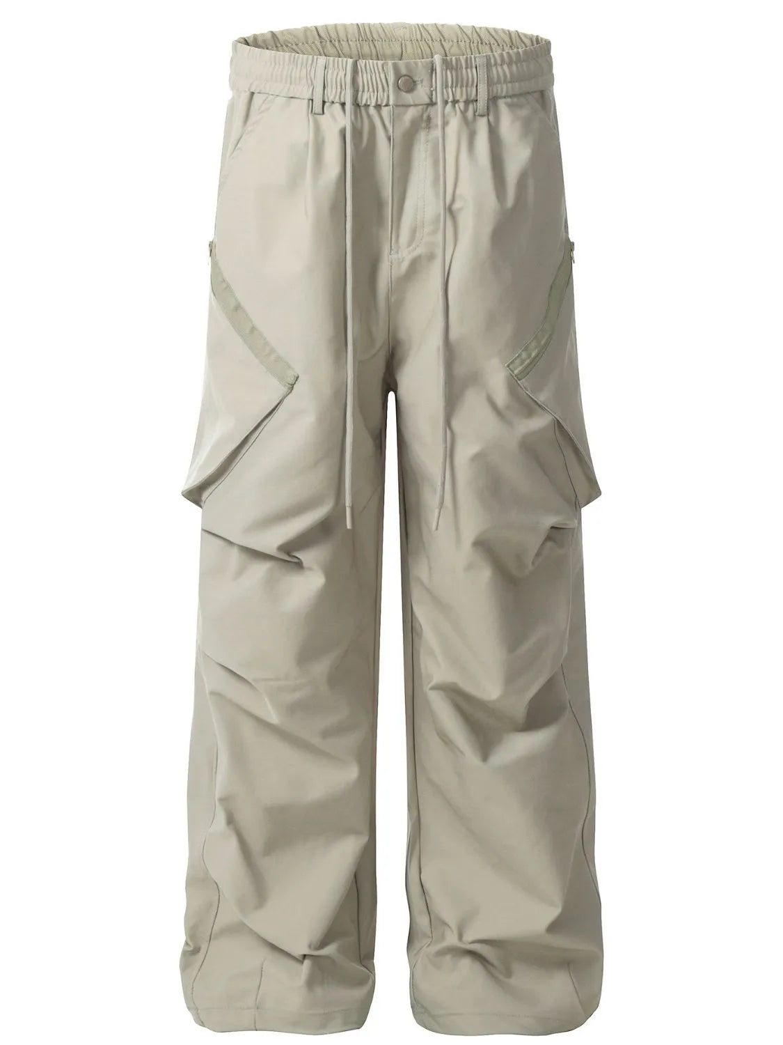 Men's Cargo Straight Pants with Multiple Pockets - Farnelli