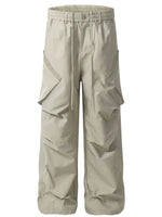 Men's Cargo Straight Pants with Multiple Pockets - Farnelli