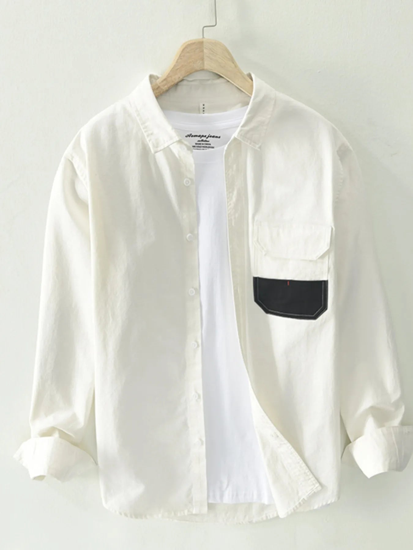 Men's Plus Size Button Up Long Sleeve Shirt - Farnelli