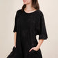 VERY J Mineral Washed Oversized Knit Comfy Romper - Farnelli
