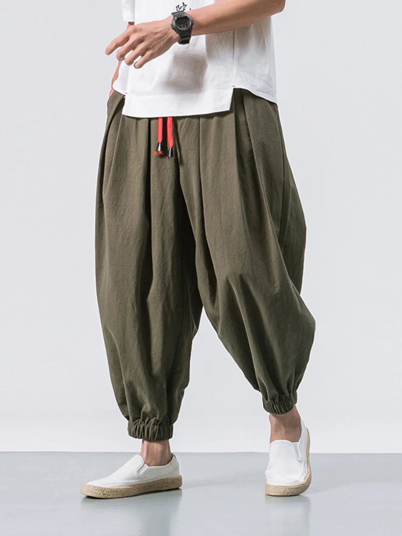 Men's Plus Size Casual Drawstring Joggers - Farnelli