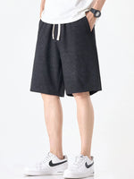 Men's Plus Size Drawstring Loose Fit Shorts - Farnelli