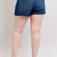 Judy Blue Full Size High Waist Criss-Cross Waistband Denim Shorts Plus Size - Farnelli