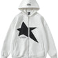 Men's Star Zip-Up Long Sleeve Hoodie - Farnelli