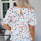 Keira Polka Dot Babydoll Blouse - Farnelli