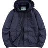 Men's Plus Size Hooded Waterproof Outdoor Jacket - Dark Blue