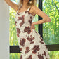 BiBi Cow Print Elastic Shoulder Strap Dress - Farnelli