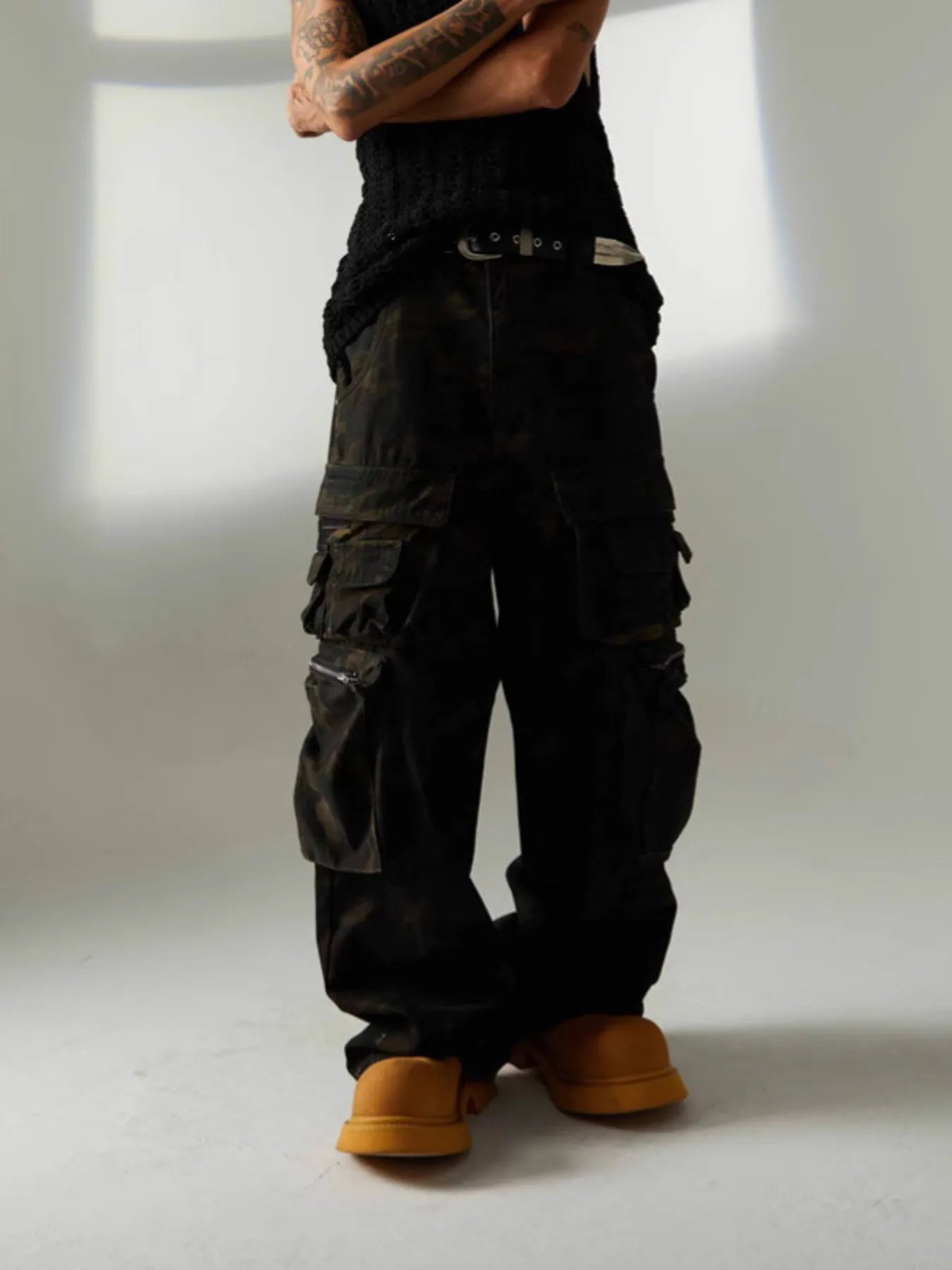 Men's Camouflage Cargo Jeans - Farnelli