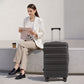 HouseOfZazla dark gray ABS hard case luggage set with combination lock