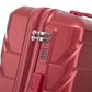 HouseOfZazla 3-piece spinner wheel luggage set with combination locks in multiple sizes