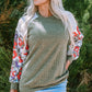 Bailey Patchwork Long Sleeve Ribbed Blouse - Farnelli