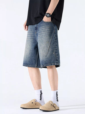 Men's Loose Fit Denim Shorts - Farnelli