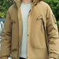 Men's Plus Size Hooded Snap Down Jacket - Farnelli